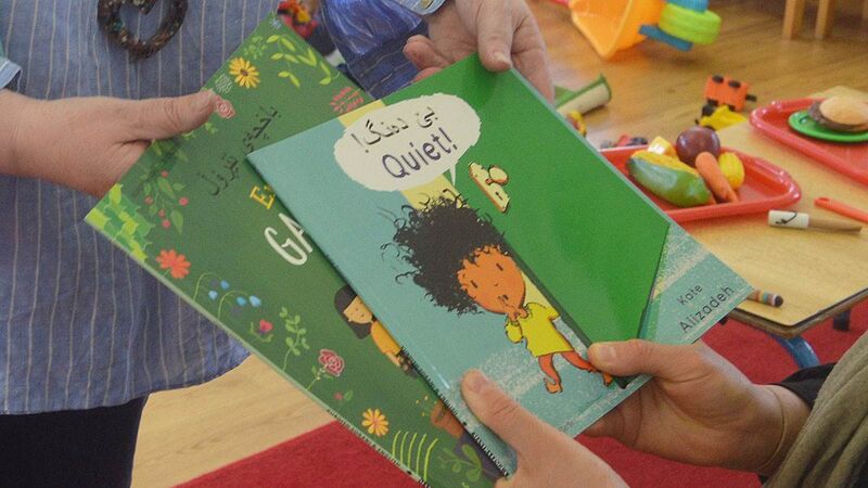 Closeup of the booktrust packs.