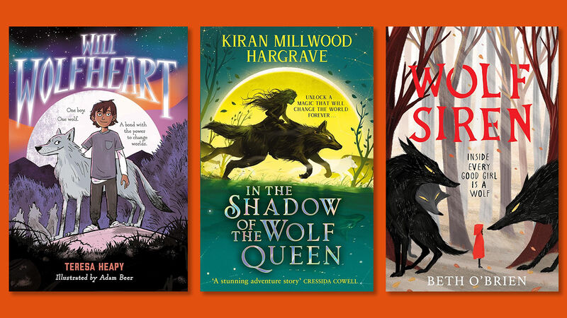 The front covers of Will Wolfheart, In The Shadow of the Wolf Queen and Wolf Siren