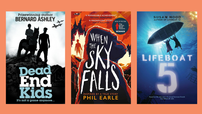 A collection of three book covers