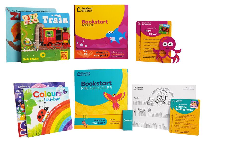 Bookstart Toddler and Preschool books and activity packs