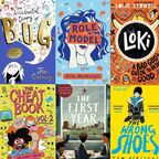 A collage of six colourful book covers