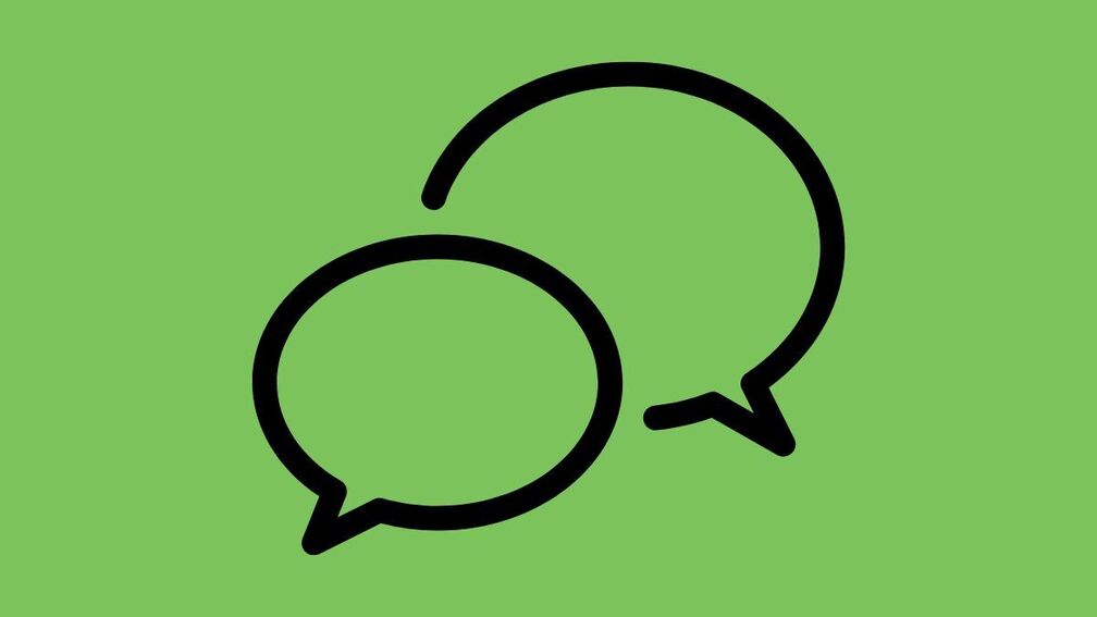 An illustration of two speech bubbles