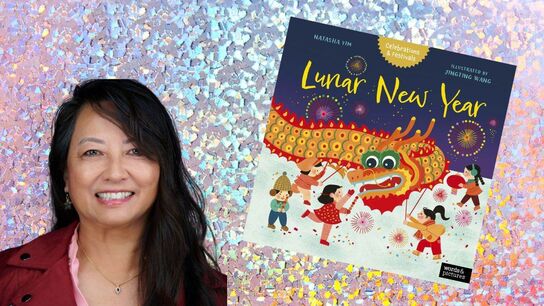 Author Natasha Yim and her book Lunar New Year