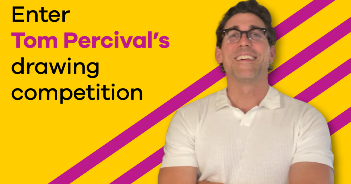 Writer in Residence Tom Percival announces his drawing competition