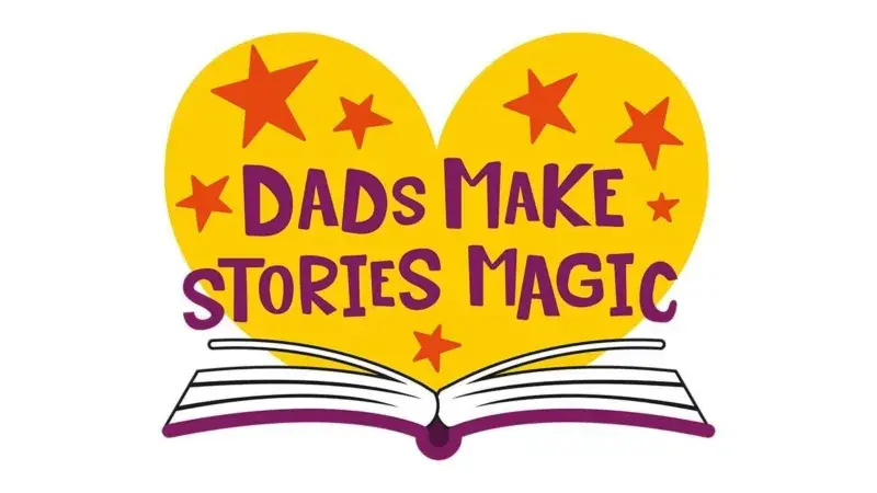 Dads make stories magic logo 16x9